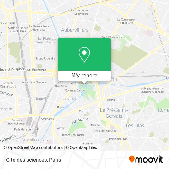 Comment aller à Cité des sciences à Paris en Métro, Bus ou Train
