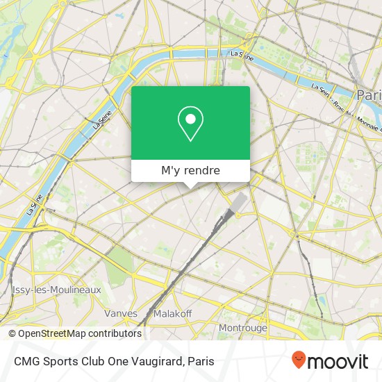 CMG Sports Club One Vaugirard plan