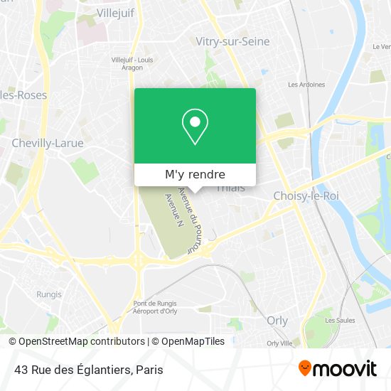 43 Rue des Églantiers plan