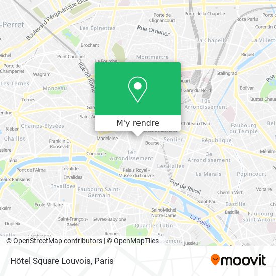 Hôtel Square Louvois plan