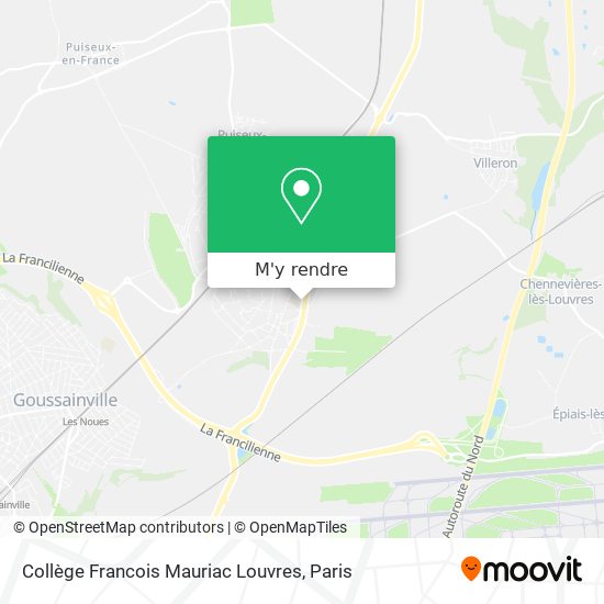 Collège Francois Mauriac Louvres plan
