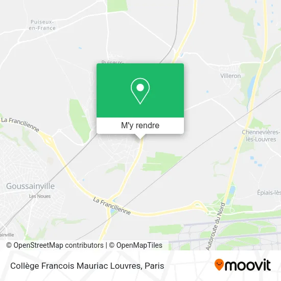Collège Francois Mauriac Louvres plan