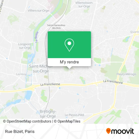 Rue Bizet plan