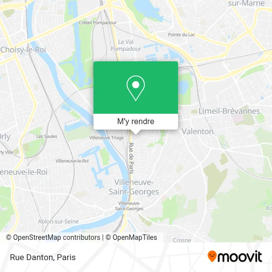 Rue Danton plan