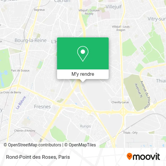 Rond-Point des Roses plan