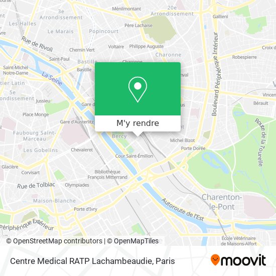 Centre Medical RATP Lachambeaudie plan