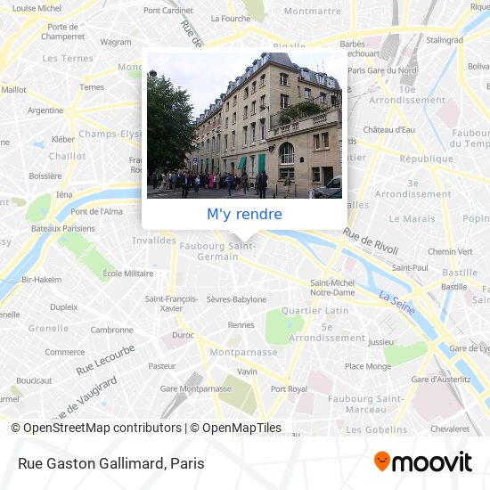 Rue Gaston Gallimard plan