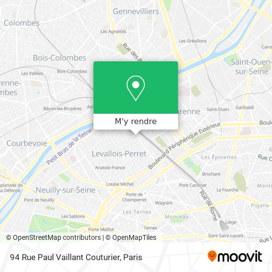 94 Rue Paul Vaillant Couturier plan