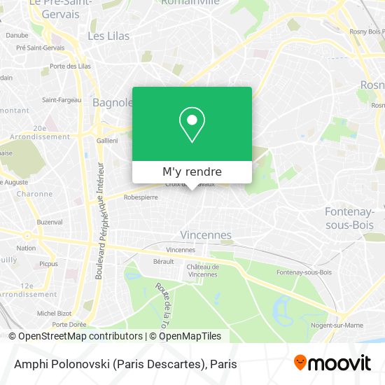 Amphi Polonovski (Paris Descartes) plan