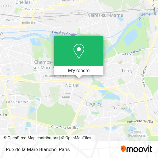 Rue de la Mare Blanche plan