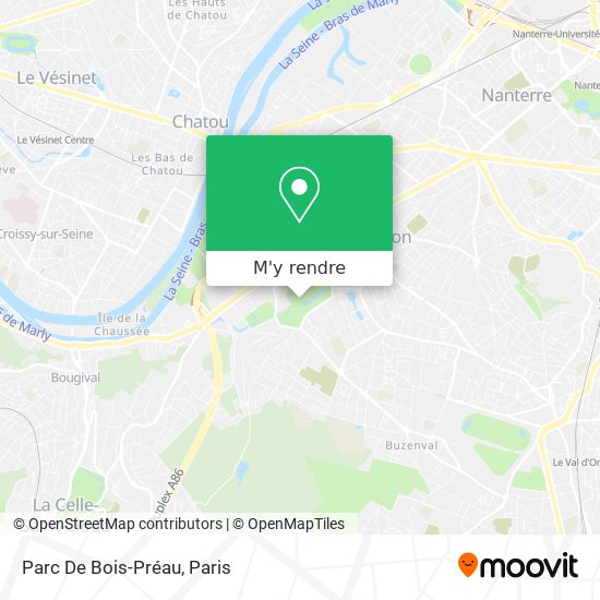 Parc De Bois-Préau plan