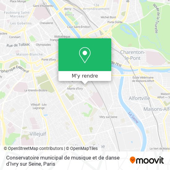 Conservatoire municipal de musique et de danse d'Ivry sur Seine plan
