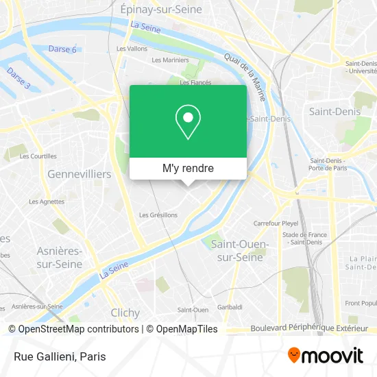 Rue Gallieni plan