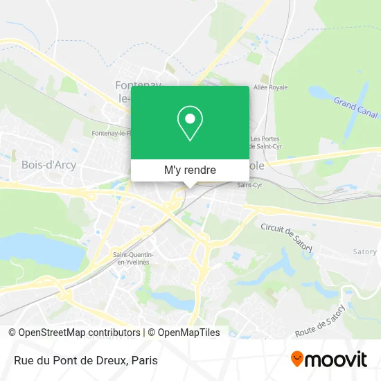 Rue du Pont de Dreux plan