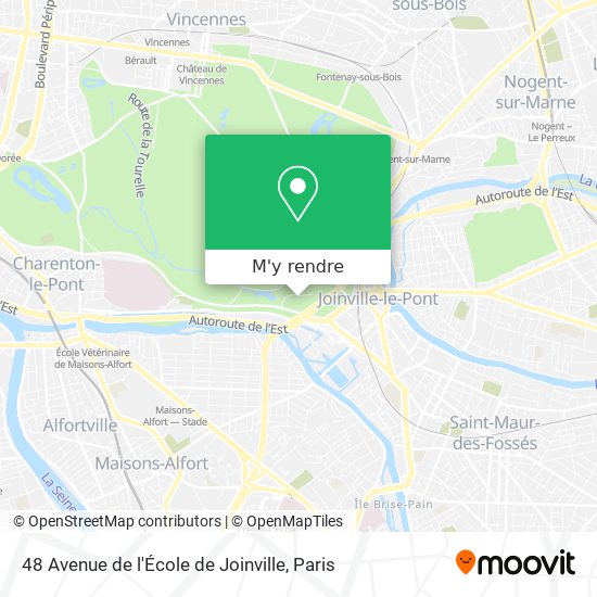 48 Avenue de l'École de Joinville plan