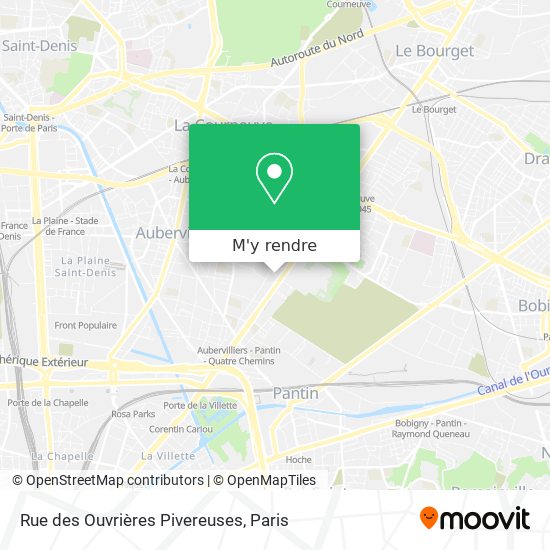 Rue des Ouvrières Pivereuses plan