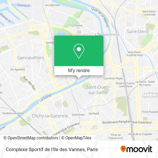 Complexe Sportif de l'Ile des Vannes plan