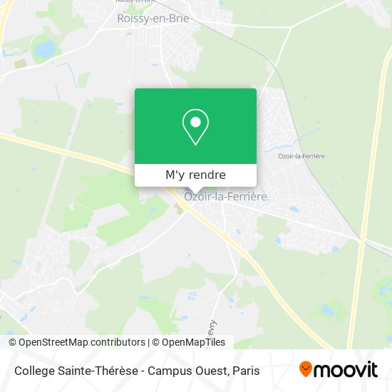 College Sainte-Thérèse - Campus Ouest plan