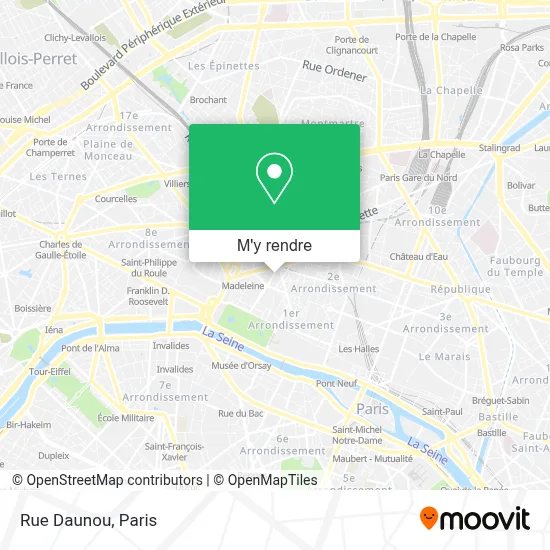 Rue Daunou plan