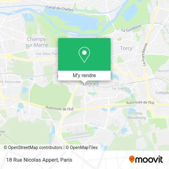 18 Rue Nicolas Appert plan