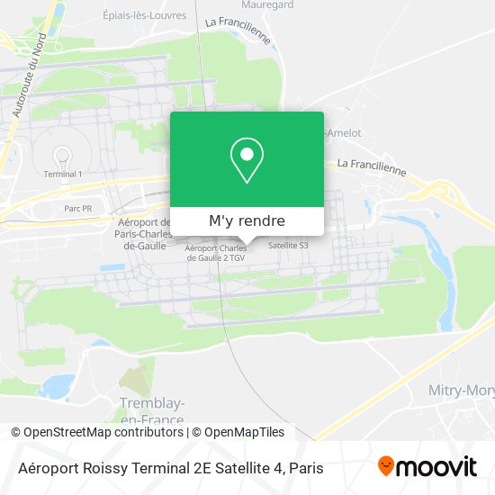 Aéroport Roissy Terminal 2E Satellite 4 plan