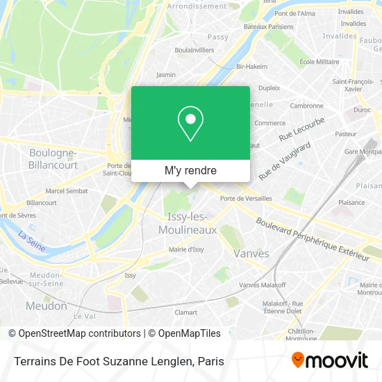 Terrains De Foot Suzanne Lenglen plan