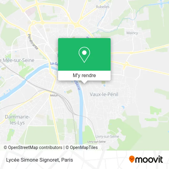 Lycée Simone Signoret plan
