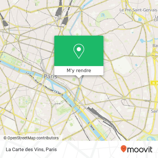 La Carte des Vins plan