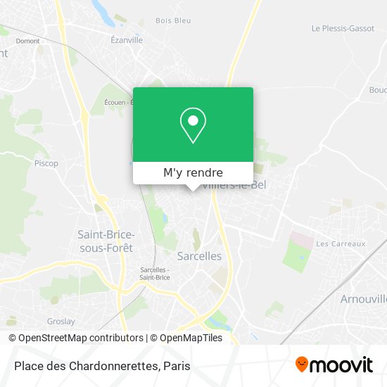 Place des Chardonnerettes plan