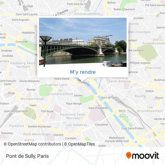 Pont de Sully plan