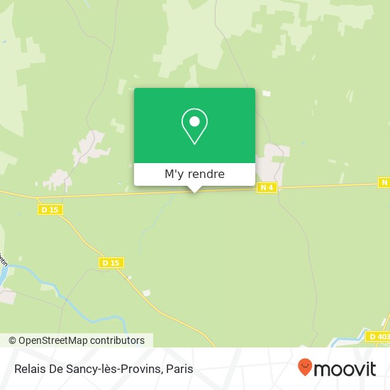 Relais De Sancy-lès-Provins plan