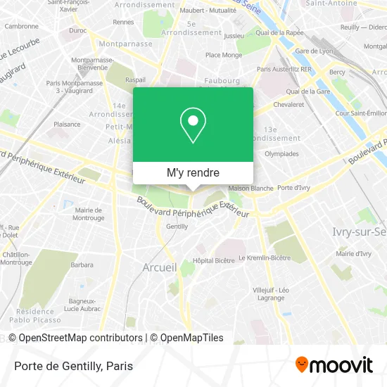 Porte de Gentilly plan
