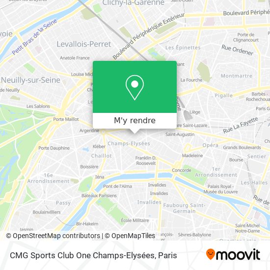 CMG Sports Club One Champs-Elysées plan