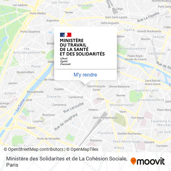 Ministère des Solidarites et de La Cohésion Sociale plan