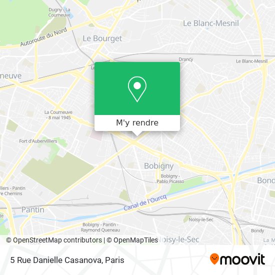 5 Rue Danielle Casanova plan