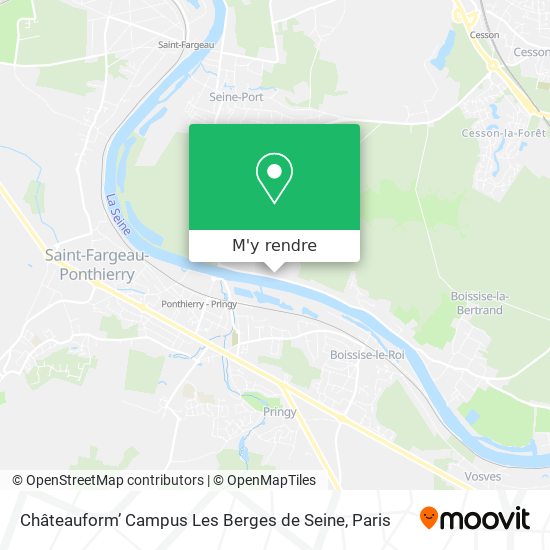 Châteauform’ Campus Les Berges de Seine plan