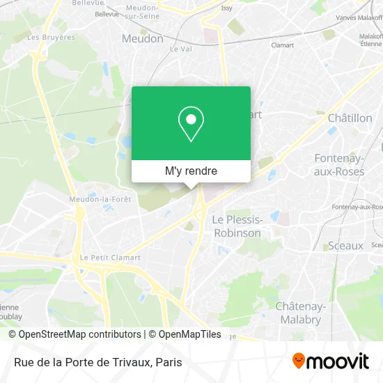 Rue de la Porte de Trivaux plan