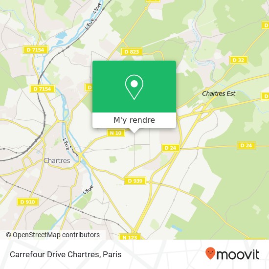 Carrefour Drive Chartres plan