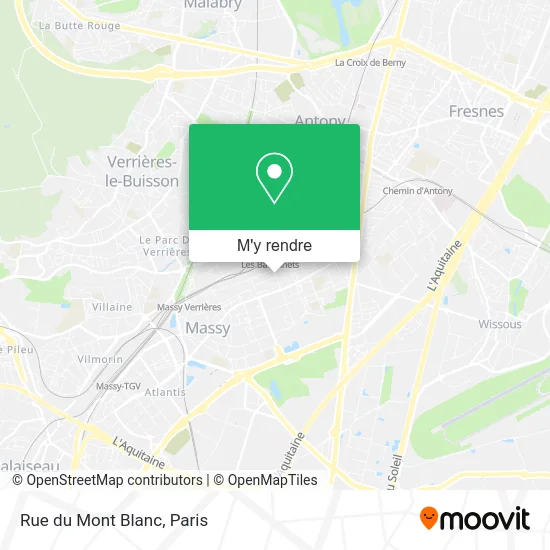 Rue du Mont Blanc plan