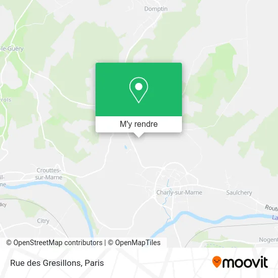 Rue des Gresillons plan