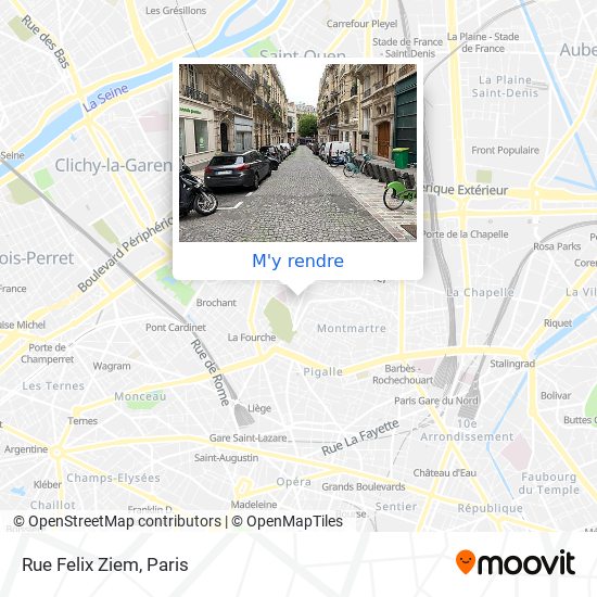 Rue Felix Ziem plan