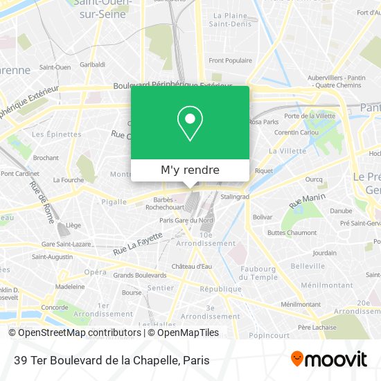 39 Ter Boulevard de la Chapelle plan