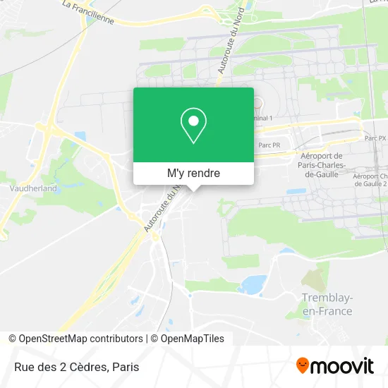 Rue des 2 Cèdres plan