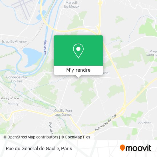 Rue du Général de Gaulle plan