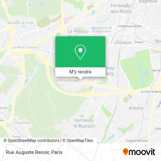 Rue Auguste Renoir plan