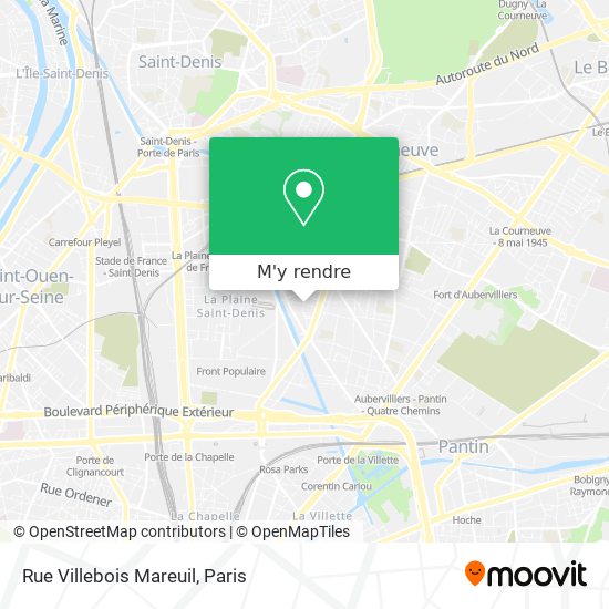 Rue Villebois Mareuil plan