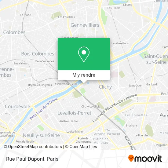 Rue Paul Dupont plan