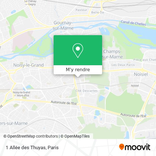 1 Allée des Thuyas plan