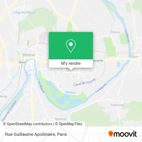 Rue Guillaume Apollinaire plan