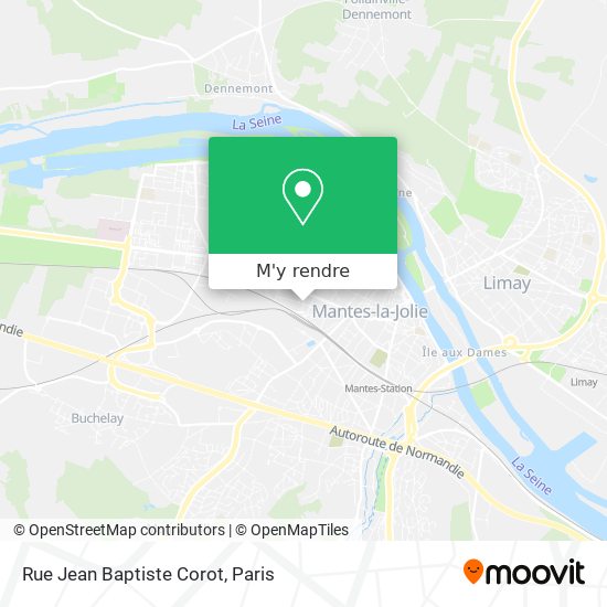 Rue Jean Baptiste Corot plan